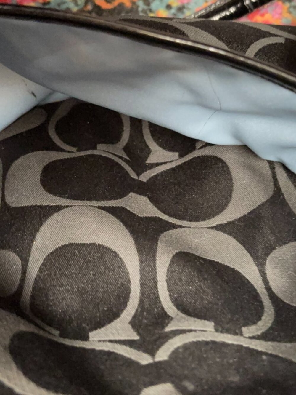 Authentic Coach Signature Black Jacquard & Leather Work Tote / Briefcase - Picture 11 of 13